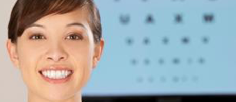 eye care practitioner smiling