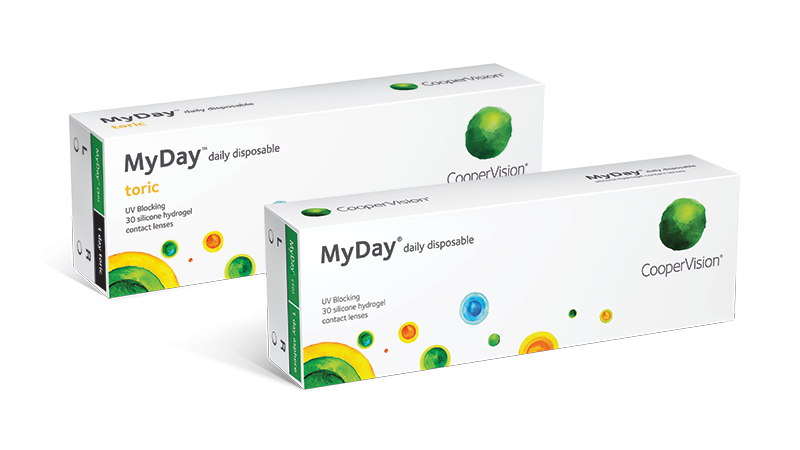 MyDay and MyDay toric contact lenses