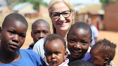 Lisa Jenkins, Optometry Giving Sight ambassador in Uganda
