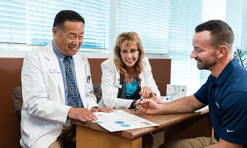 CooperVision employee collaborating with eye care professionals